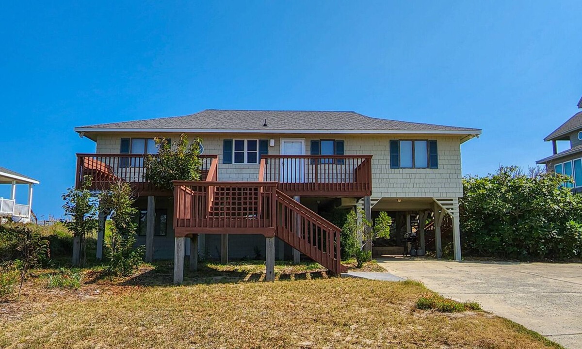 Southern Shores House | 12 ON 12 - Sip coffee and take in the beautiful ocean views with this oceanfront home!