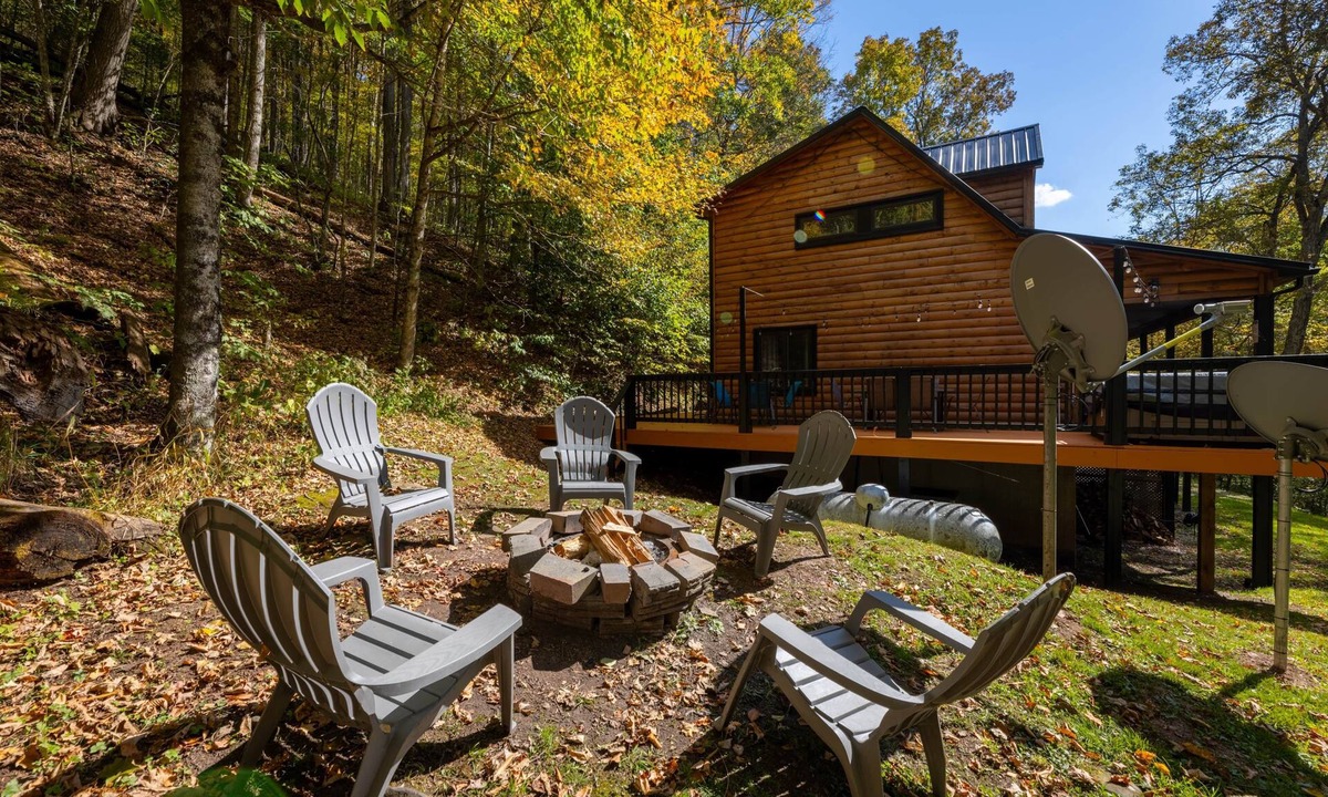Slatyfork Farm House | 4 Bedroom Snowshoe Cabin: Hot Tub, Cold Plunge, Creek