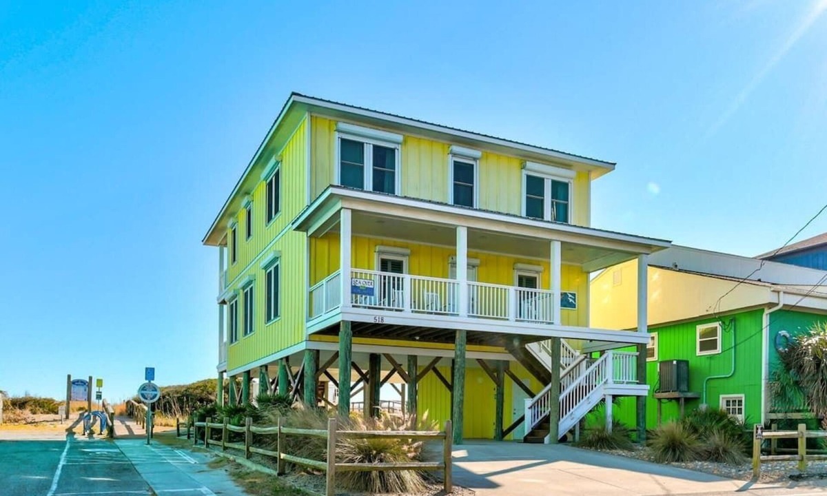 North Carolina Coast House | 6br Oceanfront Cottage w/awesome views and short walk to the boardwalk.