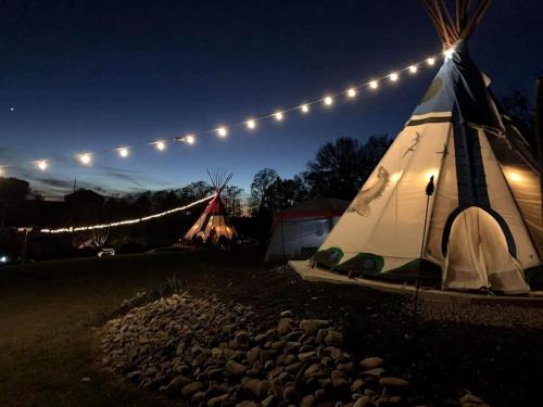 Campbellsville House | Authentic Sioux-Style Tipi Campground with Shared Kitchen Near Campbellsville and Green River Lake, Kentucky