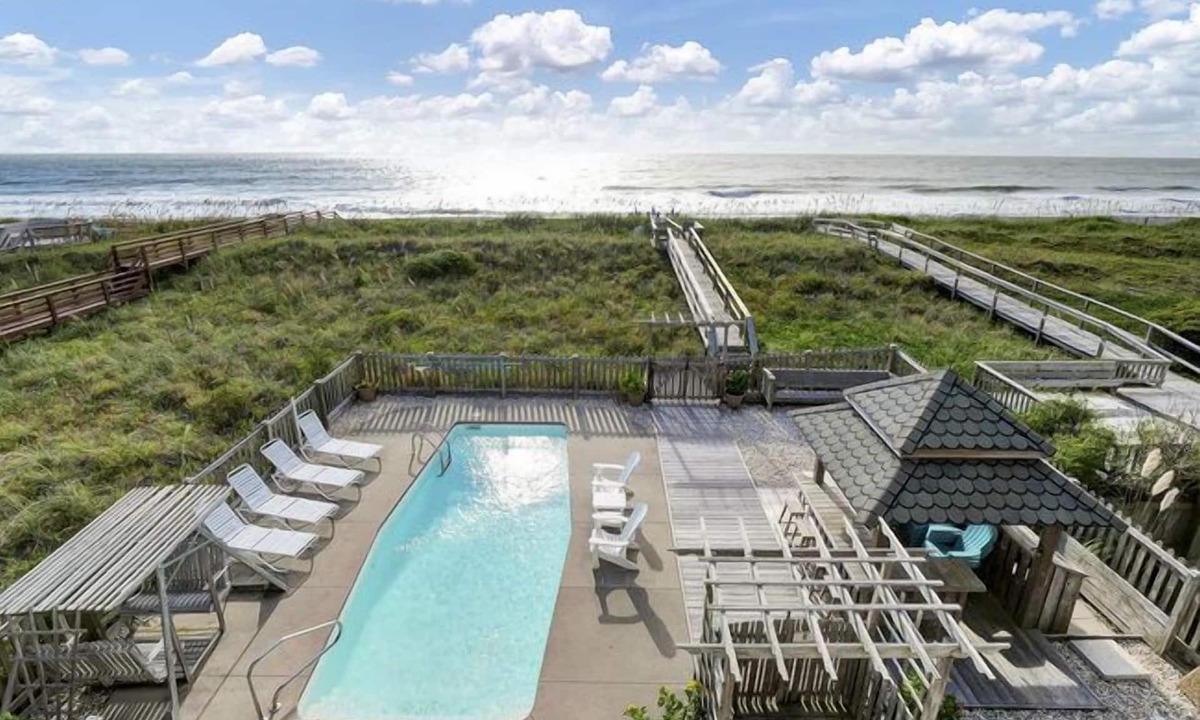 North Carolina Coast House | Beachfront Home with Elevator & Pool. Sleeps 24!