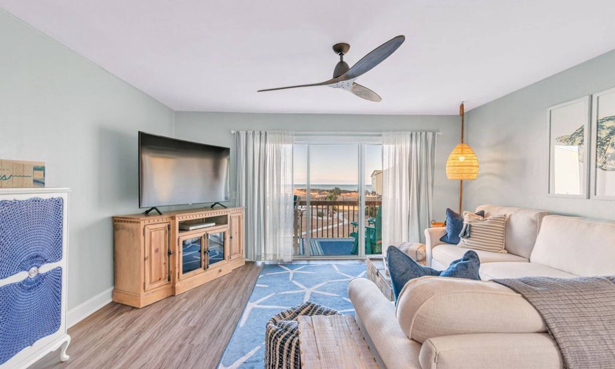 Surf City Condo | Beautifully decorated condo with view of the pool and ocean in perfect location.