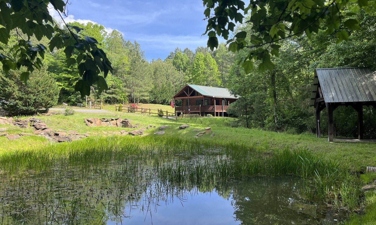 Murphy Cabin | Cabin Blue Ridge-Murphy area, fast wifi, dog & family friendly, trail & hot tub!