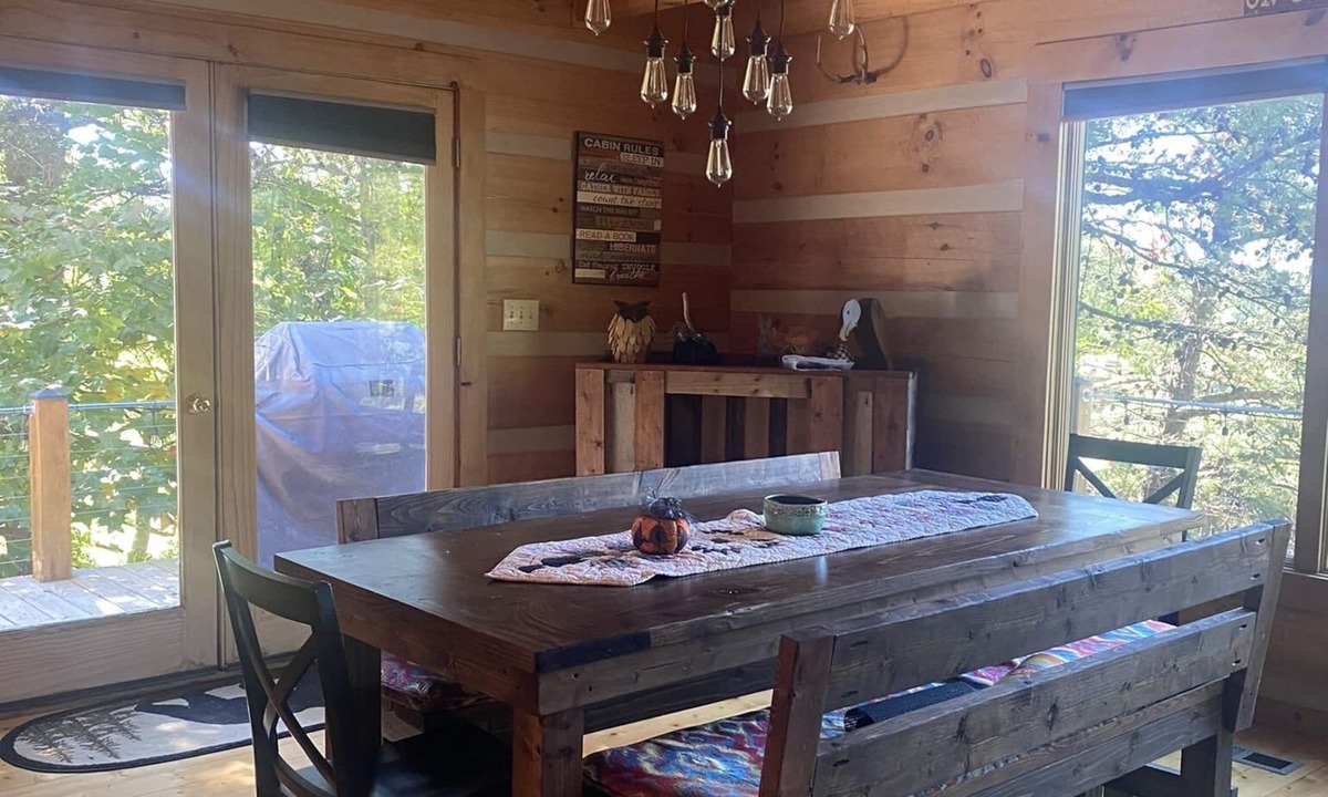 Traphill Cabin | Cabin with Hot Tub on Golf Course Close to Stone Mountain State Park