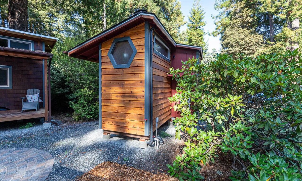Fort Bragg Apartment | Charming Tiny House nestled in the redwoods, less than a mile from the beach.