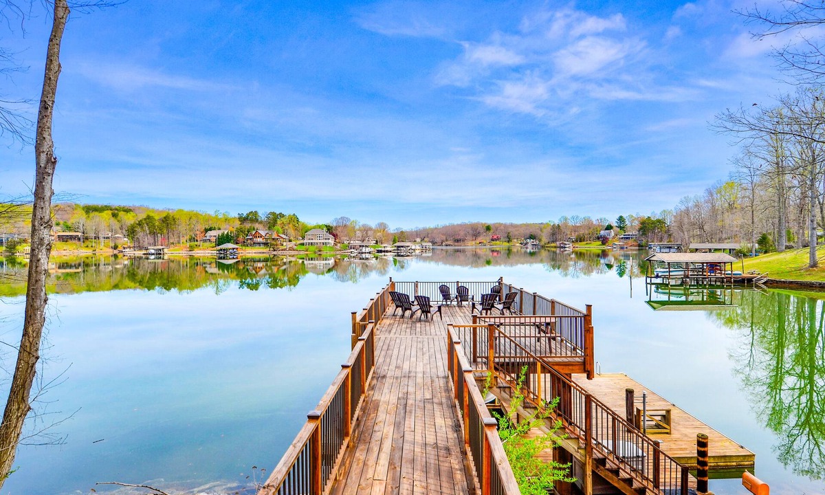Moneta Cottage | Cottage at the Lake - Waterfront lake-view home with dock, fireplace, pool table, kayaks, & firepit