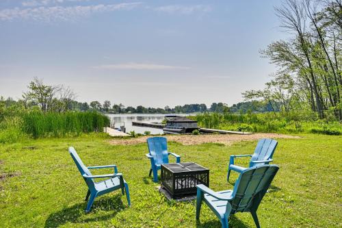 Hartford House | Deck, Dock & Hot Tub: Lakeside Retreat in Michigan