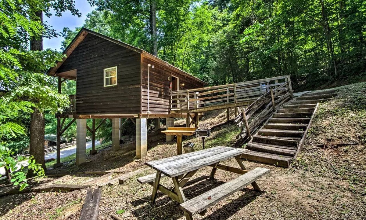 Bryson City Cabin | Elevated Tree Cabin in the Woodlands on the Nantahala River, North Carolina