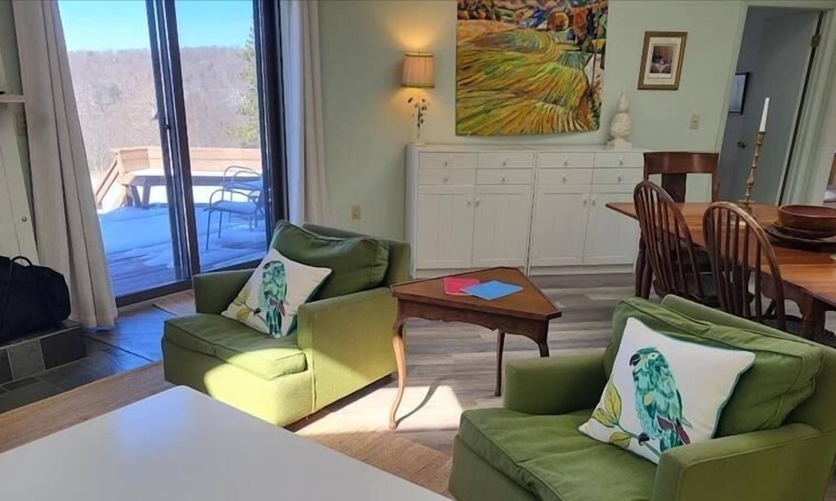 Eagles Mere Cottage | Enjoy a sunset view from the deck at "Pineapple" in Eagles Mere