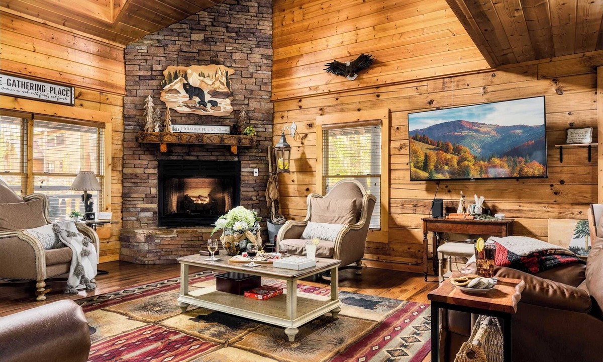 Sevierville Cabin | Family Fun Cabin: Hot Tub, Game Room & BBQ!