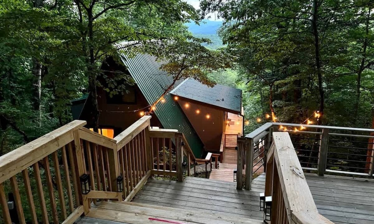 Franklin House | Franklin A-Frame with Hot Tub and Mountain Views