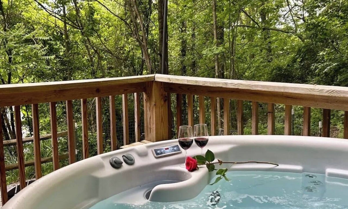 Skyland Cabin | Hot Tub Private Cabin Fenced Yard Fireplace Min to DT, Biltmore, Blue Ridge Pkwy