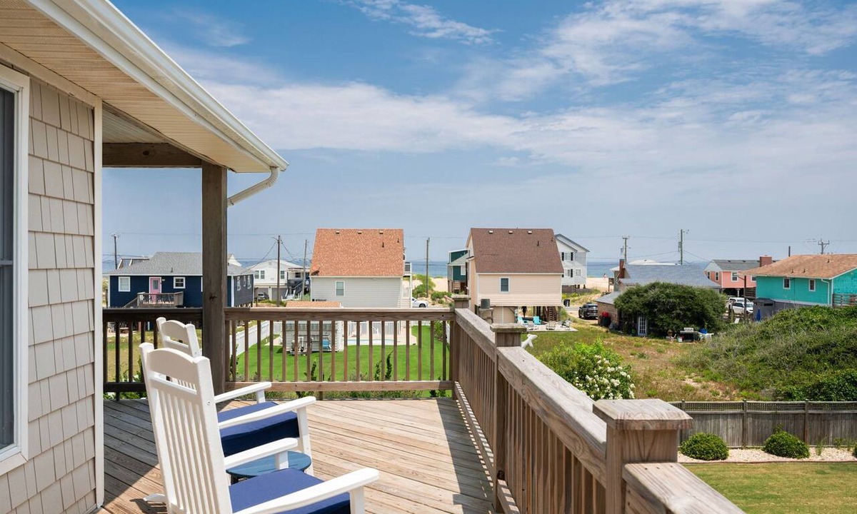 Sea Scape House | Kitty Hawk Vacation Home with Pool, Sleeps 10