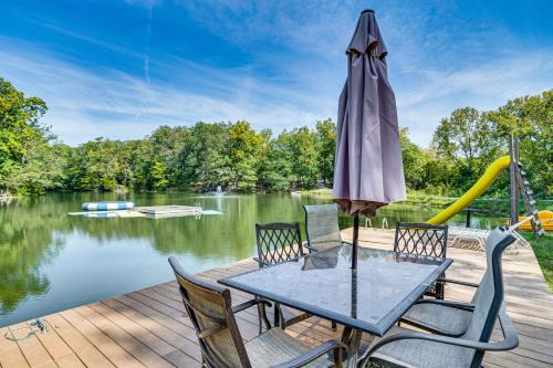 Scipio House | Lake Escape w/Hot Tub & Docks in Hope!