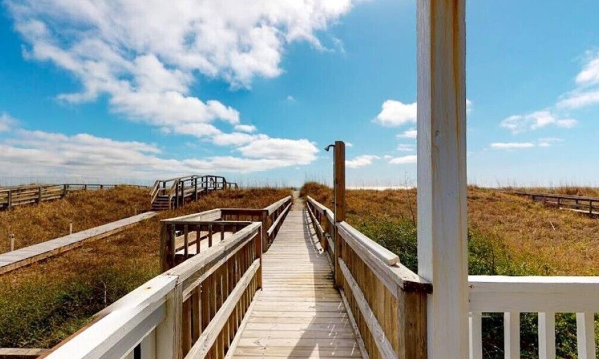 North Carolina Coast Cottage | Lewis Cottage- Oceanfront 3 bedroom vacation rental with a private walkway to the beach.