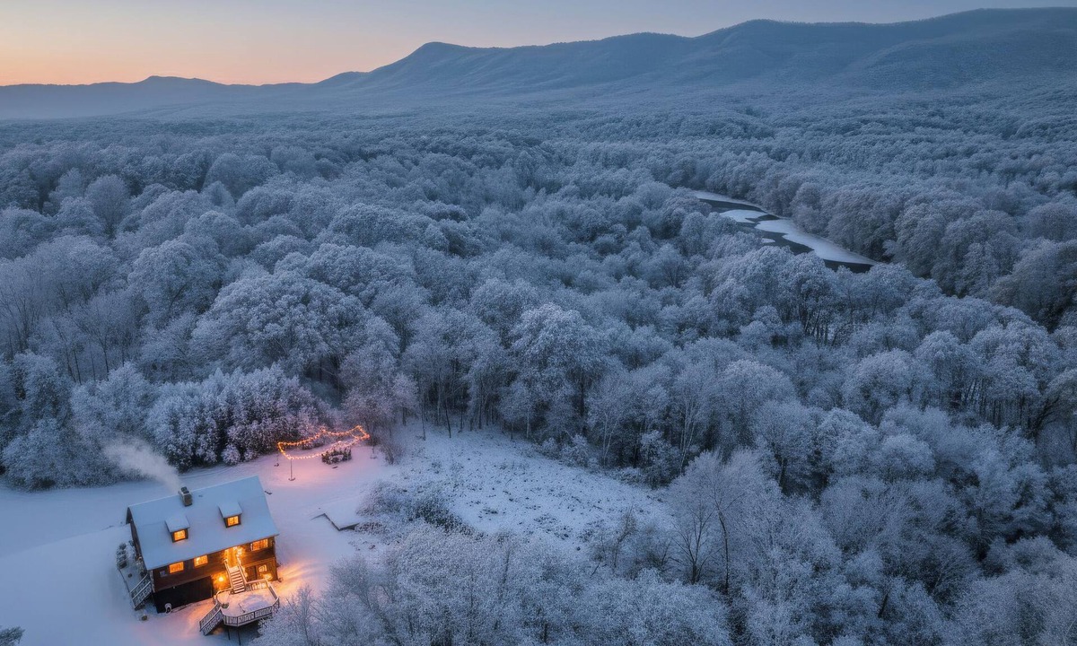 Rileyville Cabin | Luxe Log Cabin, Mountain Views, HotTub, Secluded