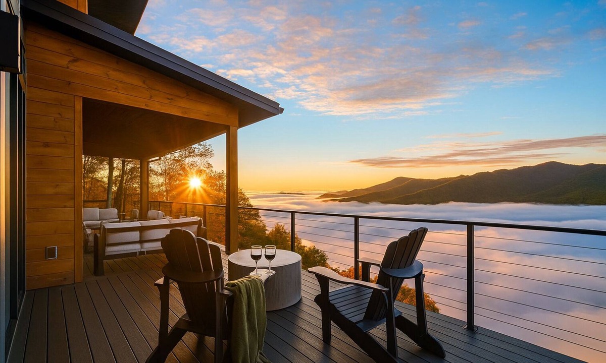 Whittier Cabin | Luxury SkyCabin Mountain Views HotTub FirePit