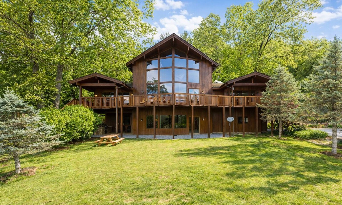Clyde House | Misty Mountain Retreat | Secluded Mountain Views, Outdoor Fireplace + Game Room