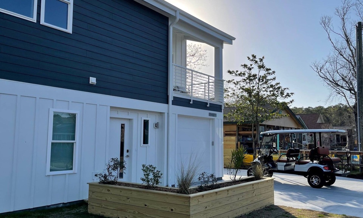 North Carolina Coast House | Modern Beach Home with Golf Cart! Dog Friendly!