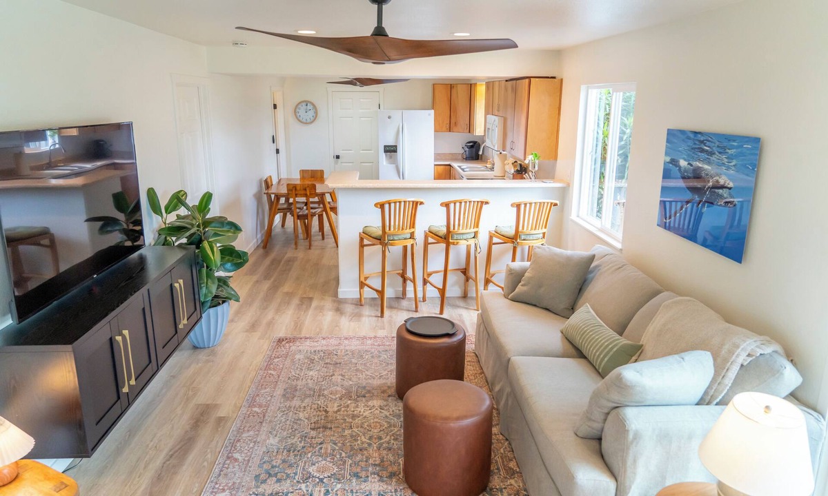 Ninole House | NEW! Come experience this private gated property with Ocean and stream views.