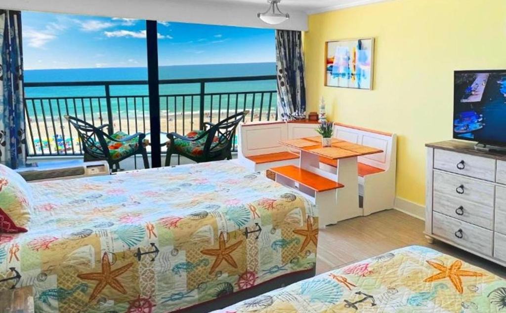 Myrtle Beach Apartment | New ! Ocean Reef Resort-Unique Renovated Oceanfront Condo -Free parking - Amazing pools & Views