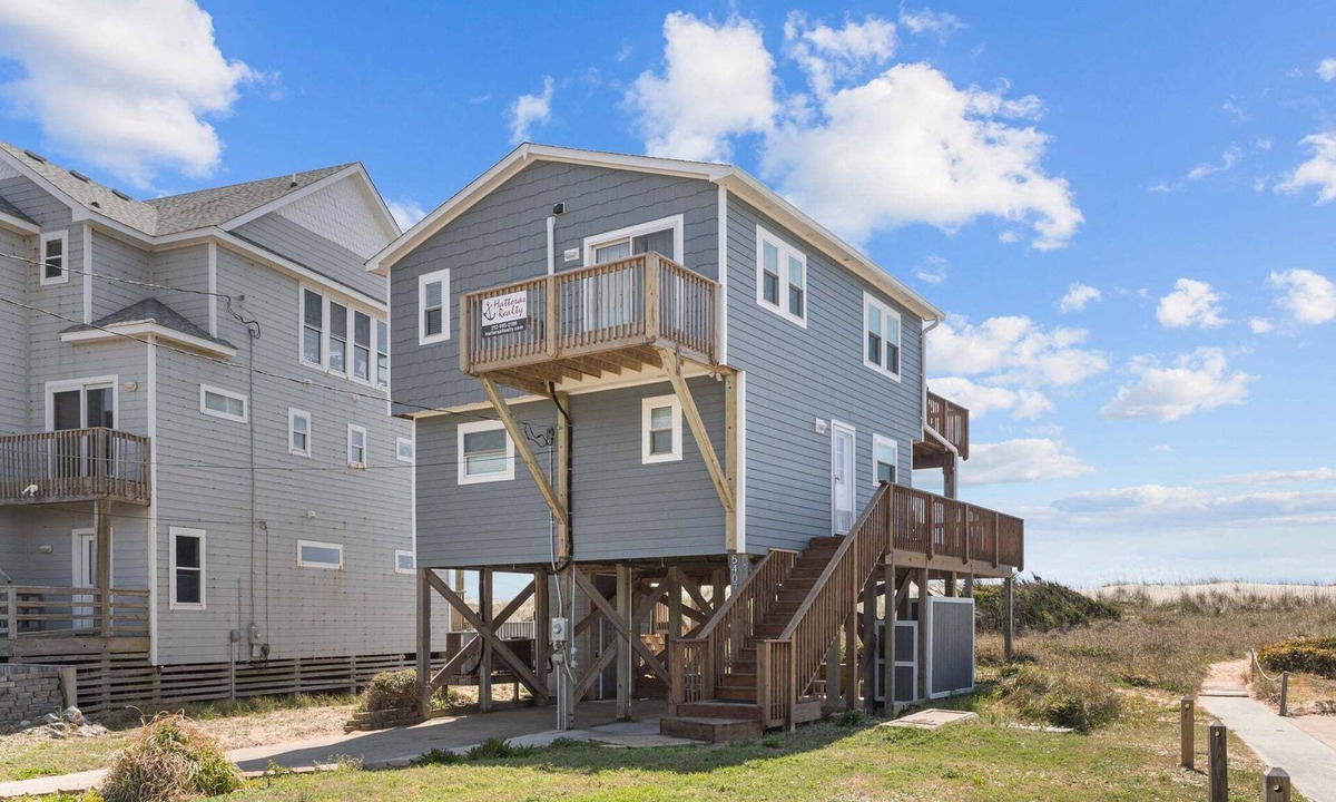 Frisco House | Oceanfront home w/elevator, private hot tub, shared pool, beach access, & WiFi