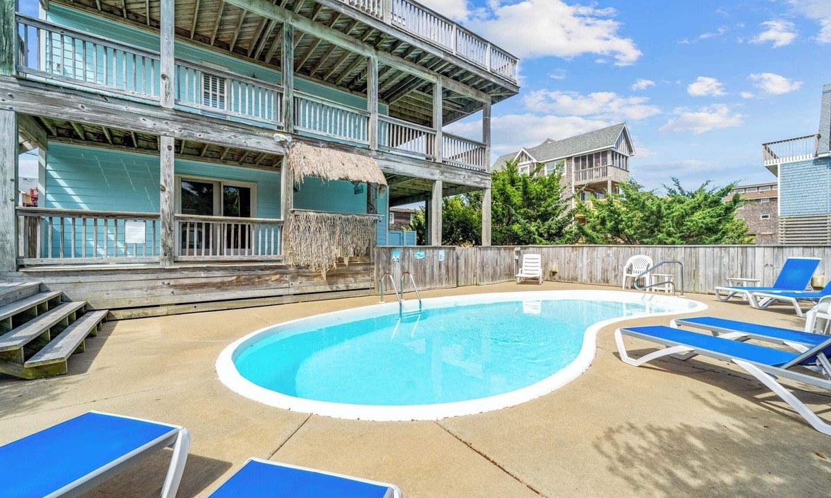 Waves House | Oceanview Paradise in Waves w/Saltwater Pool, Hot Tub, Tiki Bar, and Game Room