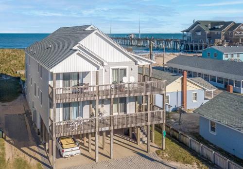 Nags Head House | Paradise Found - Nags Head MP 16.5, Oceanfront, Ocean & Sound Views, Pool, Hot Tub, Pets OK