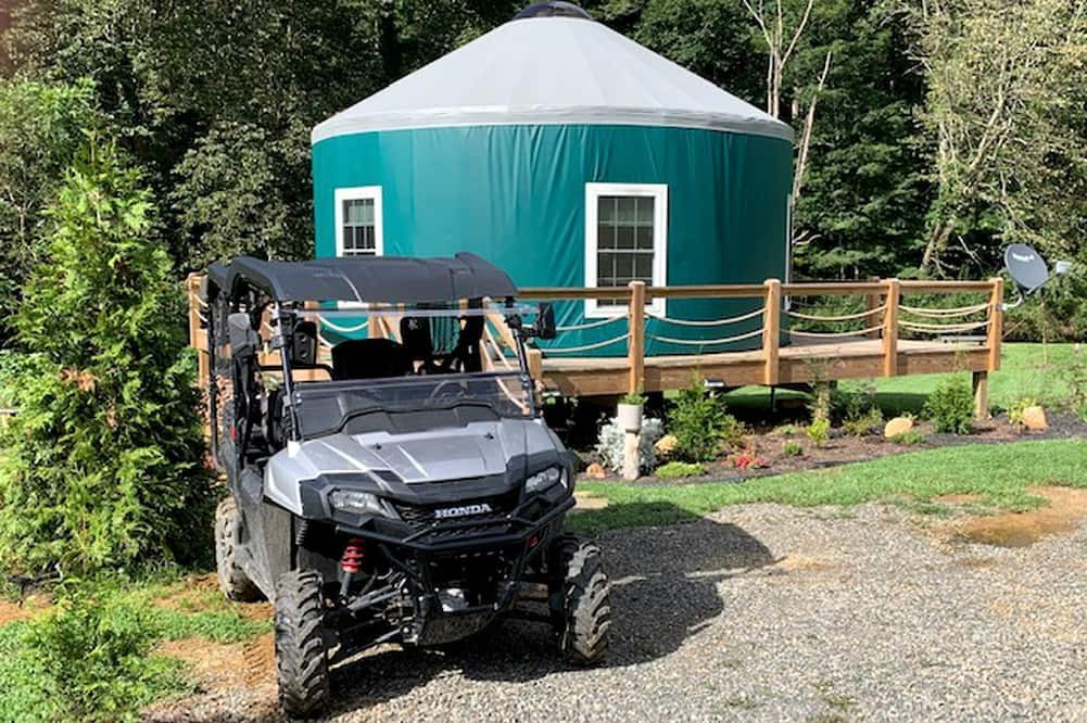 Dugspur Cabin | Private, Pet Friendly Creekside Yurt with Hot Tub in Dugspur, Perfect for a Virginia Glamping Getaway