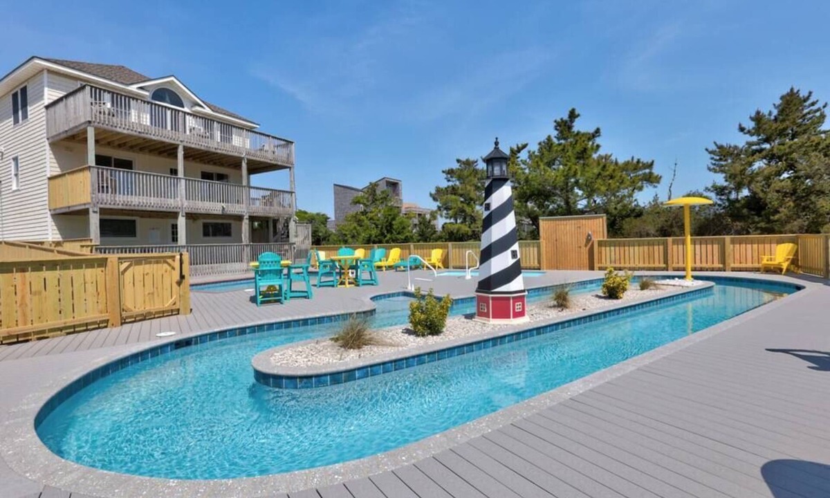 Rodanthe House | Rio Rodanthe | Oceanfront 8BR with Private Lazy River | Outer Banks, NC