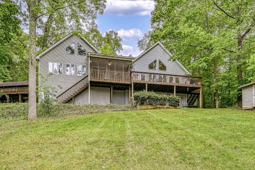 High Point House | S'thern Rock - Lakefront home with views, dock, screened porch, canoe