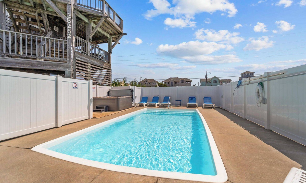 Waves House | Semi-Oceanfront, Dog Friendly Home in Waves with Pool, Hot Tub, Game Room