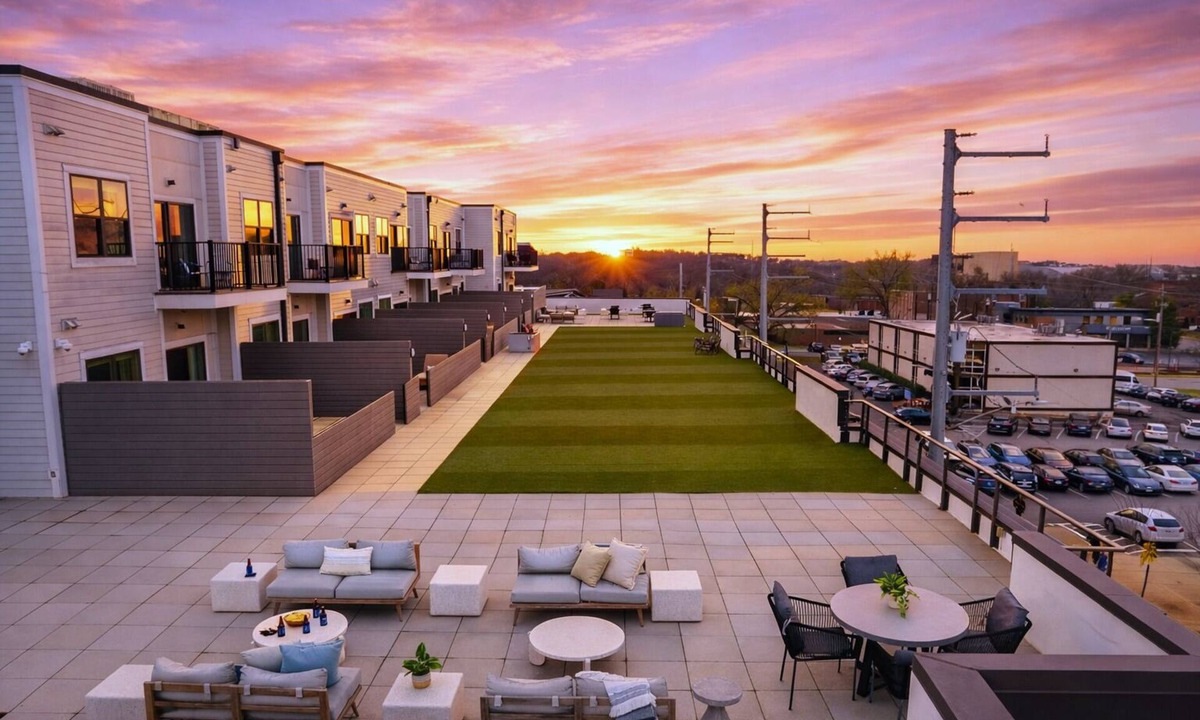 Hillsboro Village House | Shared Terrace + Private Balconies | Hillsboro Village | Belcourt