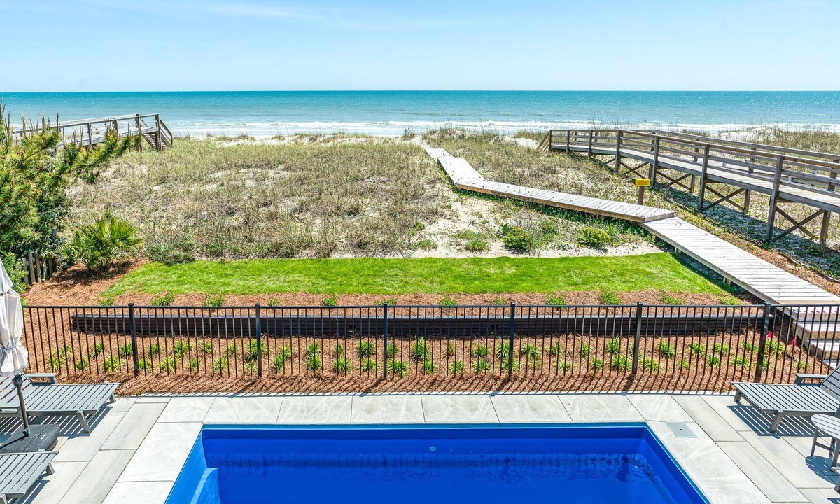 Carolina Beach House | Sleeps 15 Oceanfront 5BR, expansive glass with huge views, modern, duplex Unit B