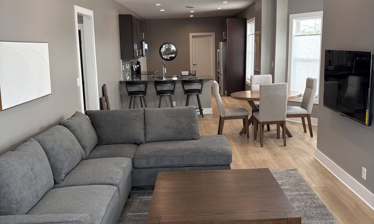 South Bend Apartment | Spacious 3-bedroom apartment above neighborhood tavern in South Bend