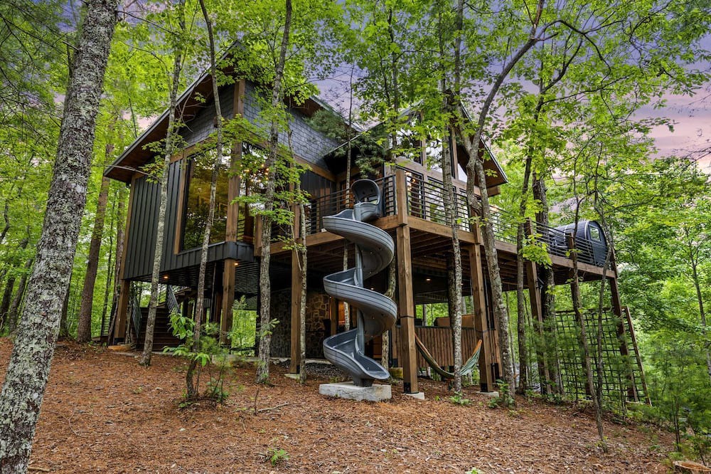 Hidden Lake Cabin | Spectacular Cabin with Incredible Living Areas Cherry Log, Georgia