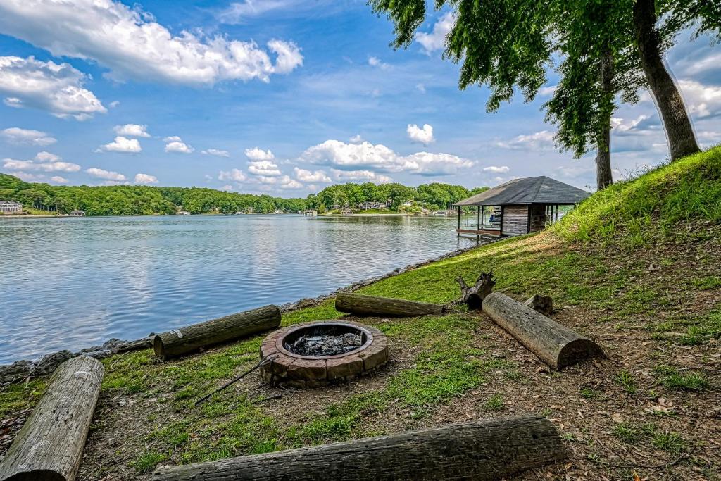 Goodview House | Still Waters - Lakefront luxury home with views, dock, home theater & game room