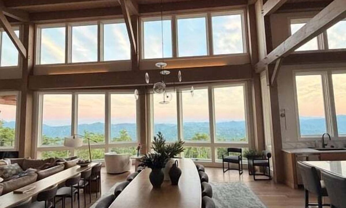 Banner Elk House | Take a Deep Breath at Eagles Nest - sleeps 26, sauna, views, hot tub, games