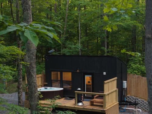 Sylva Apartment | The Fern - Romantic Getaway, Hot Tub, Fire Pit, and Near Hiking!