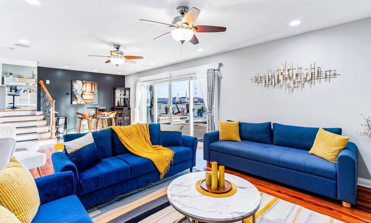 Jeffersonville House | Upscale Riverfront Newspaper Featured w/Sauna Cinema HotTub Pets Views
