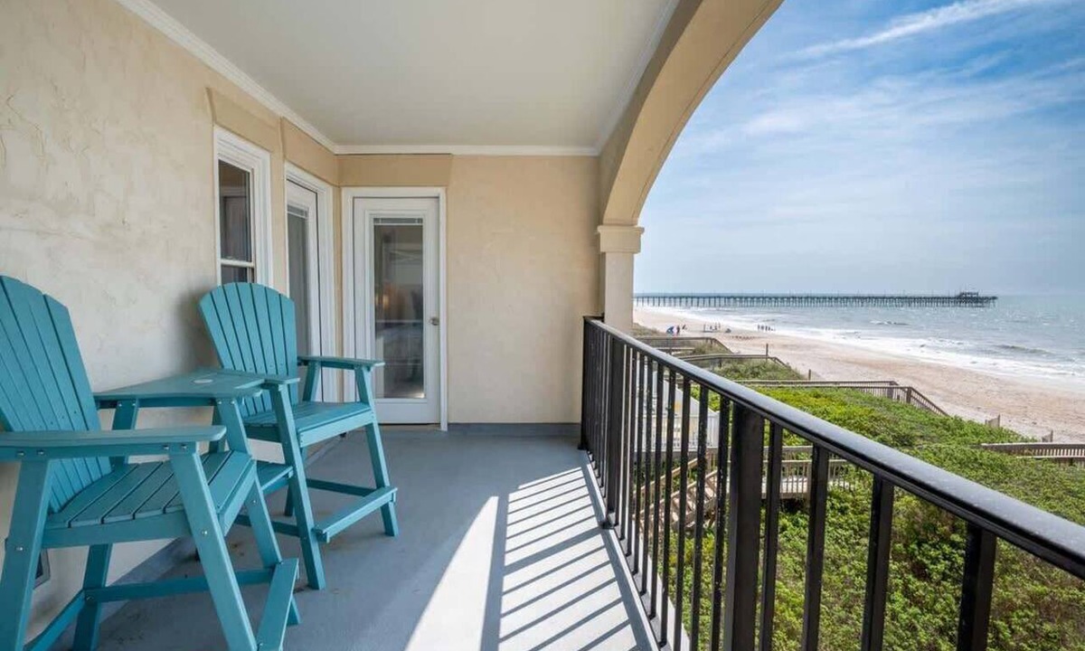 North Topsail Beach Condo | Villa Capriani 218B-Oceanfront with Pool-North Topsail Beach