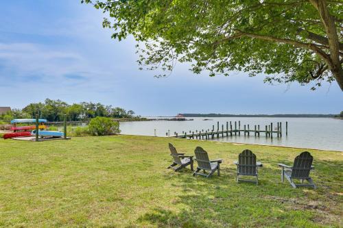 Wicomico Church House | Waterfront Home with Large Yard, Dock & Bay View