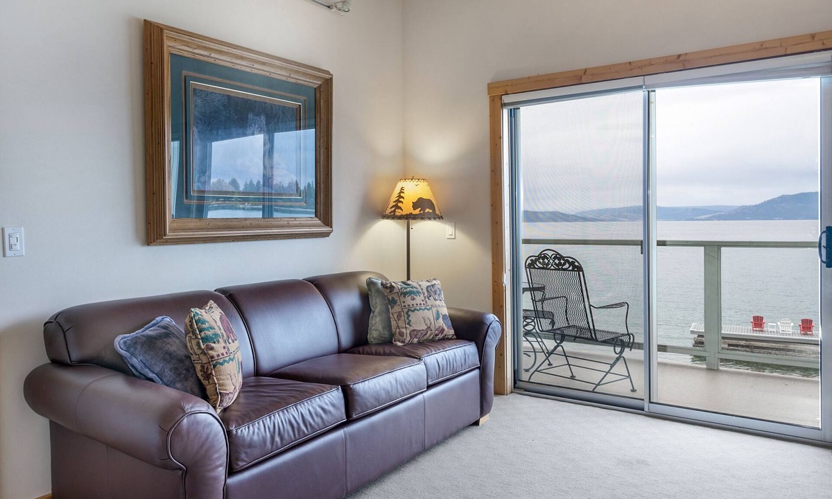 Polson Condo | Waterfront Studio Retreat!