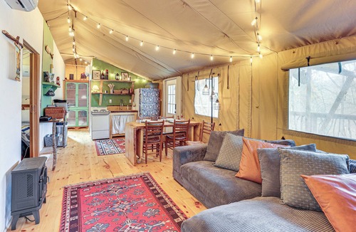 Trenton Cabin | 16 Mi to Lookout Mtn: Glamping Tent w/Hot Tub