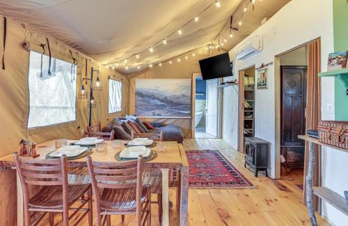Trenton House | 16 Mi to Lookout Mtn: Glamping Tent w/Hot Tub