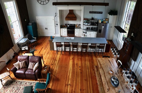 Stephens City House | 19th Century Renovated Church Building. A spacious sanctuary retreat.