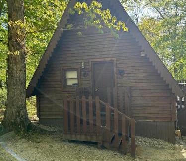 Eckerty House | A-Frame Cabin #5 with Hot Tub on Patoka Lake in Southern Indiana