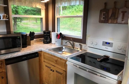 Rileyville House | A-Frame Cabin near Luray Hot Tub, Loft & Mountain Views Sleeps 4