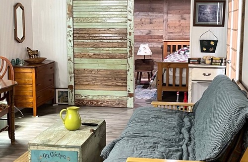 Ruffin Cabin | A Minimalist Fancy! A cute place to lay your head and take a short shower.