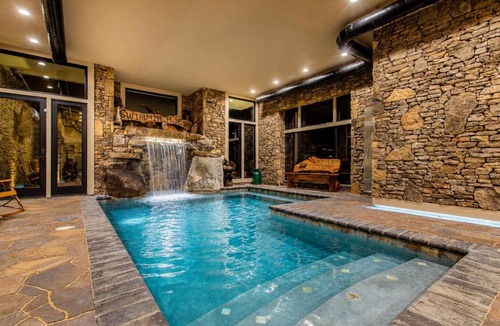 Gatlinburg - Pigeon Forge House | Bear Necessities Lodge Luxury 16,000 Sq Ft Mountain Estate with Indoor Pool